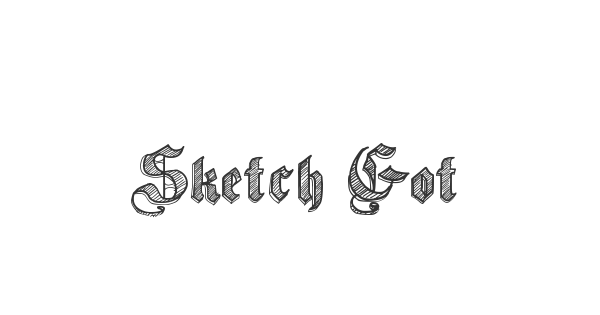 Sketch Gothic School font thumb